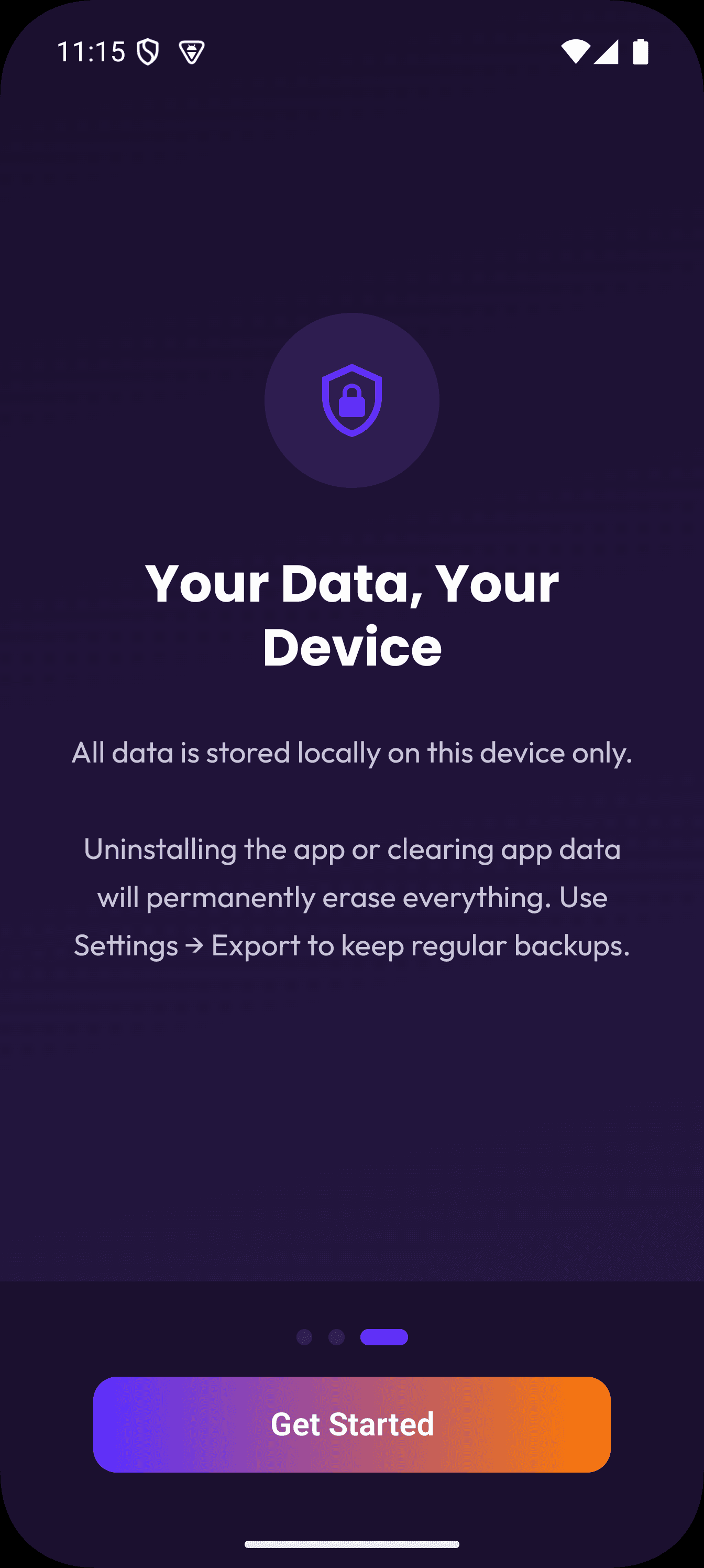Data & privacy settings